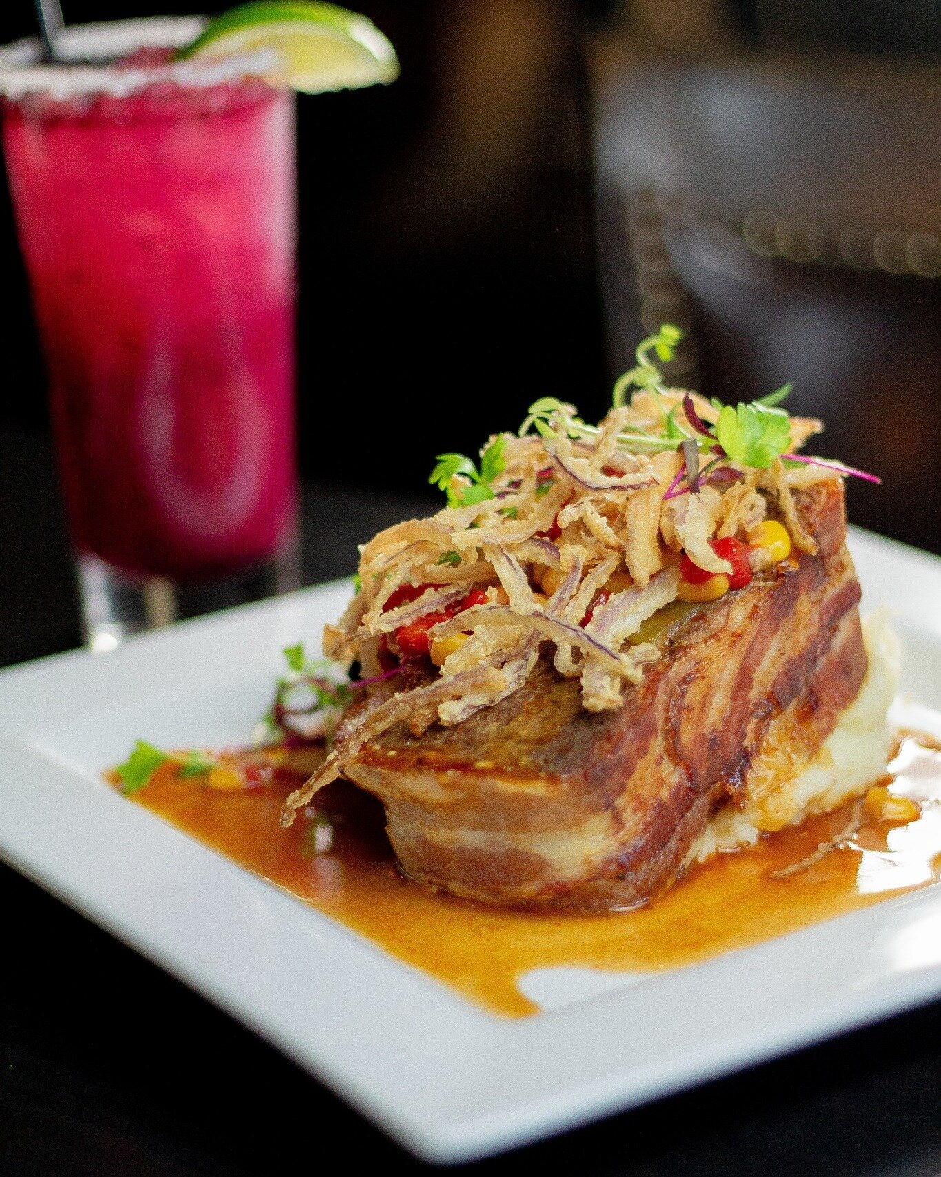 Our house-smoked, bacon wrapped meatloaf is serving looks. 💅